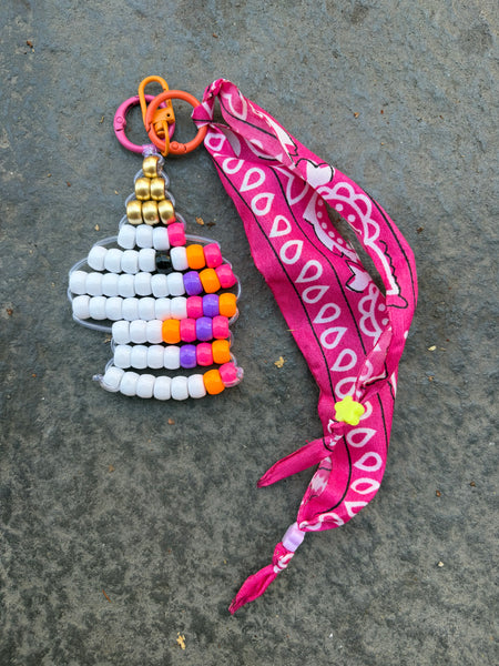 Pimp your bag Colors keychain unicorno  portafortuna  pony Beads Vari utilizzi e vari colori