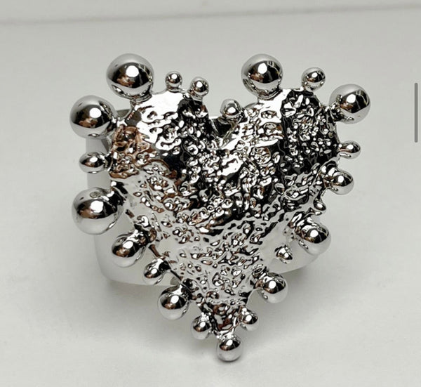 Bracciale Bangle Afrodite cuore bubbles due varianti colore