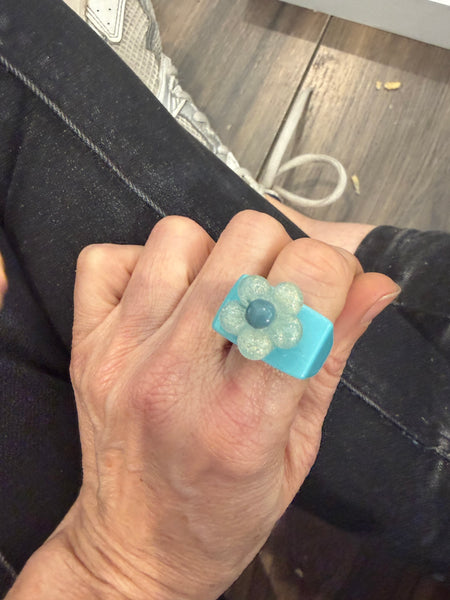 Anello resina fiore l’anello sceglie dove andare