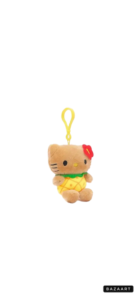 Portachiavi e applique borsa Pimp your Bag Hallo kitty Hawaii  pinapple   in peluche