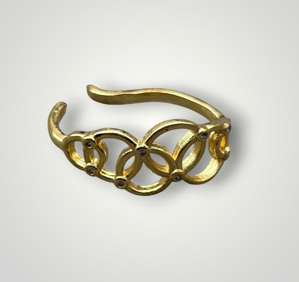 Earcuff cerchi vuoti e zirconi