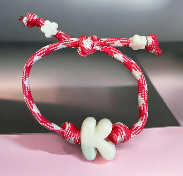 Bracciaie Marine florida lettera colorata Puff vari colori lettere K L M