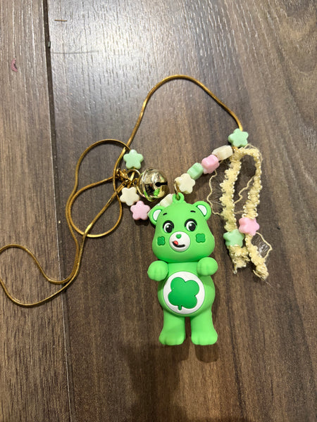 Collana Angelorso orsetto del cuore verde