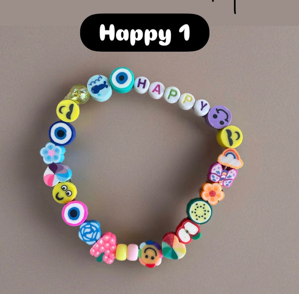 Cavigliera multi charms smile fruit parolina vari colori