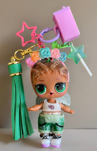Pimp your Bag Lol capelli castani glitter