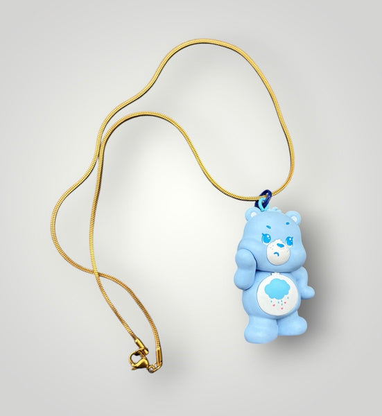 Collana orsetto del cuore catenina 45 cm vari colori