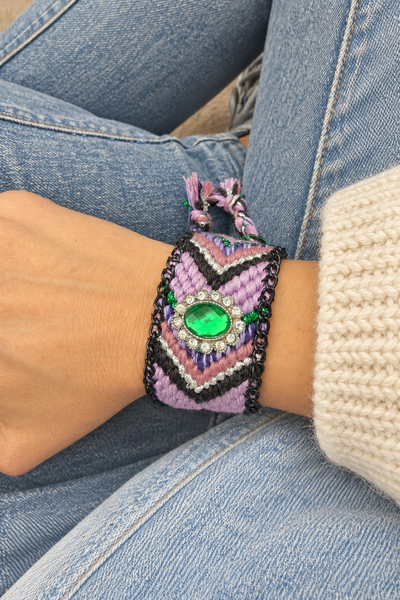 Bracciale friendship con castone