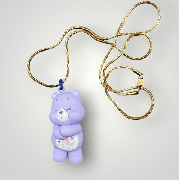 Collana orsetto del Cuore catenina 60 cm vari colori