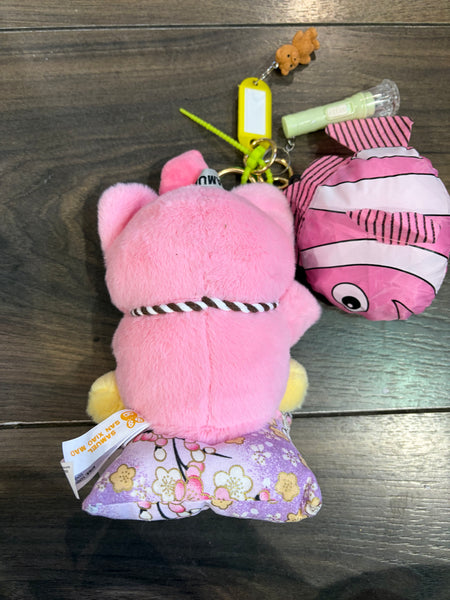 Pimp your bag Samuel serie "Eight Directions of Wealth Cat" I fiori di pesco brillano intensamente