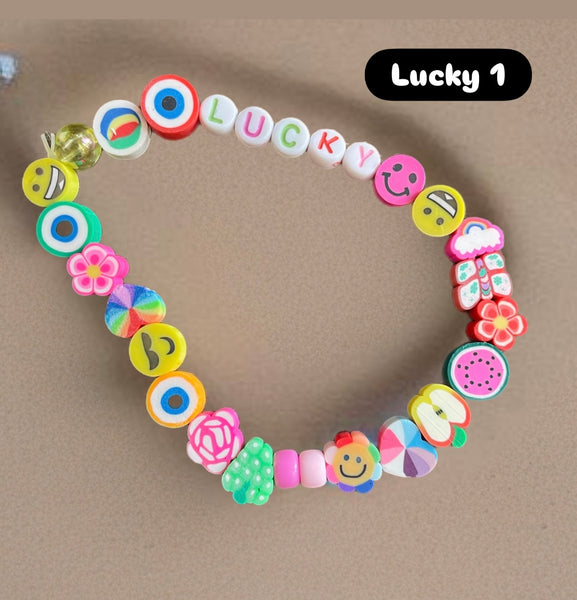 Cavigliera multi charms smile fruit parolina vari colori