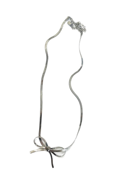 Collana choker snake piatto fiocco due varianti colore