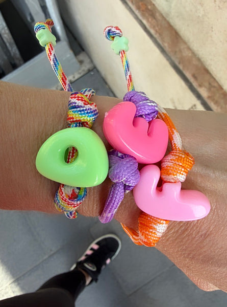 Bracciaie Marine florida lettera colorata Puff vari colori lettere D E F