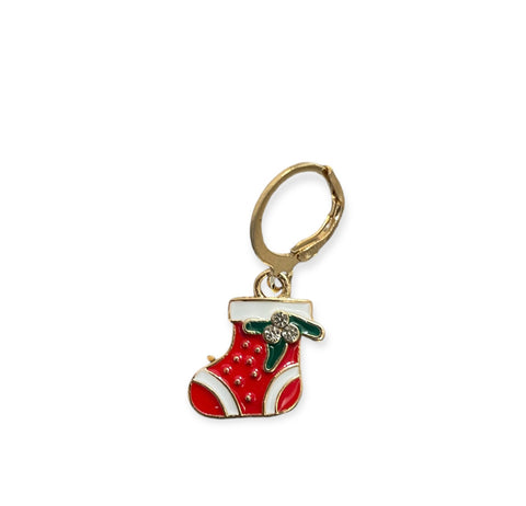 Mono orecchino Christmas Edition calza della Befana Natale