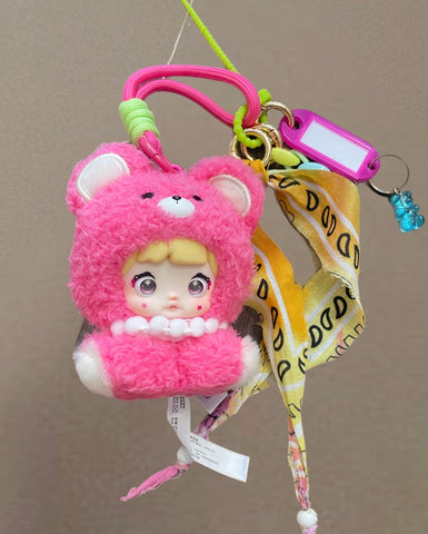 Pimp your Bag Baby  Nommi Fuxia Straw Baby