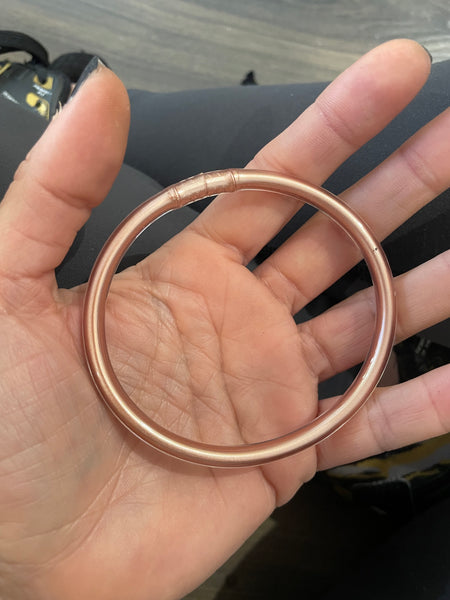 Jelly bangle oro rosa soft brillante