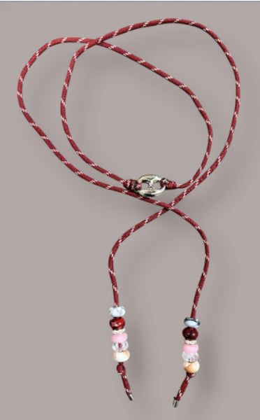 Collana Marine Florida centrale argento  in vari colori