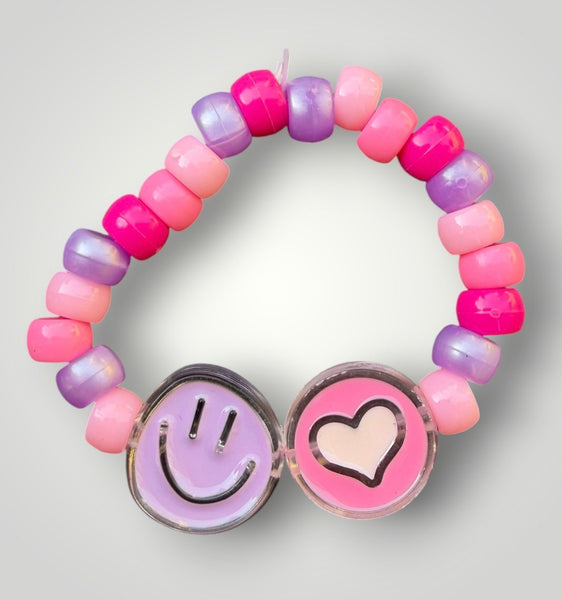 Bracciaie Colors pony Beads Smile  e Cuore vari colori