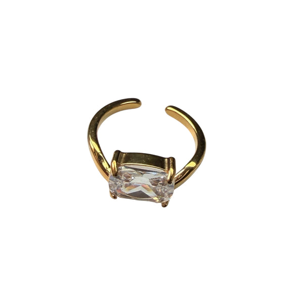Anello Asa punto luce quadrato   due varianti colore