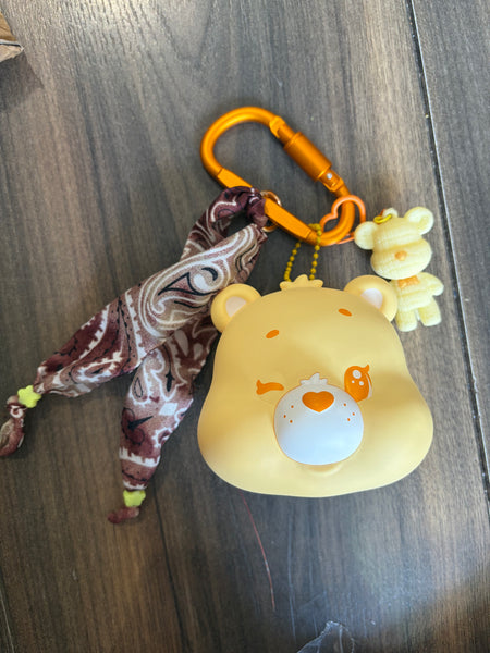 Pimp your bag testa orsetto del cuore  portaoggetti giallo