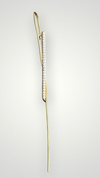 Earcuff ago lungo zirconi earwrapclaver earwrap