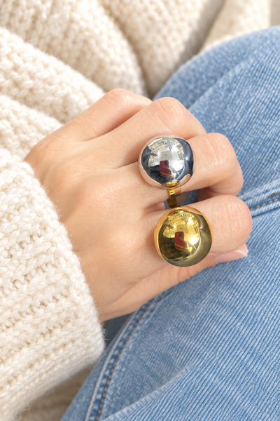 Anello regolabile sfera 3d