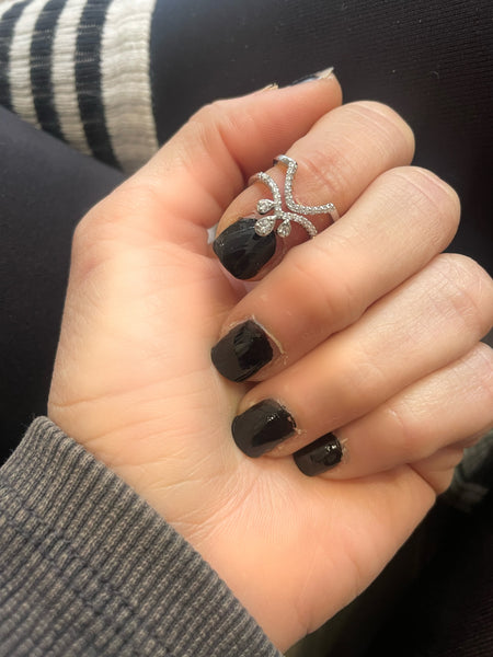 Anello Melory per unghia crystal arabesque due varianti colore