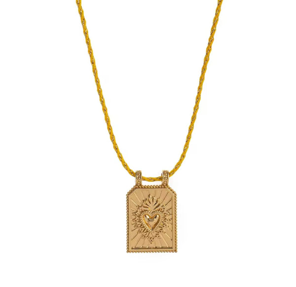 Collana Ibiza cuore sacro vari colori