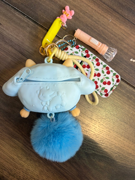 Pimp your bag Baby ( porta auricolari e piccoli oggetti ) agnello soffice soffice