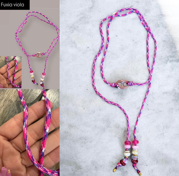 Collana Marine Florida centrale chain rosa antico marmorizzato   in vari colori