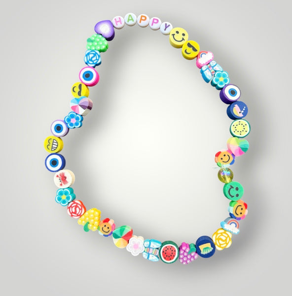 Collana Colors con scritta e multi charms anche personalizzabile