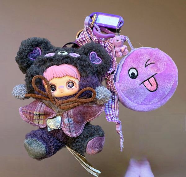 Pimp your bag Maymei Tiny Bear Cookie Series taro sesame