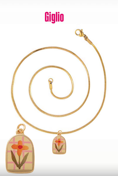 Collana Love Little Italy retro’ Flower vari disegni