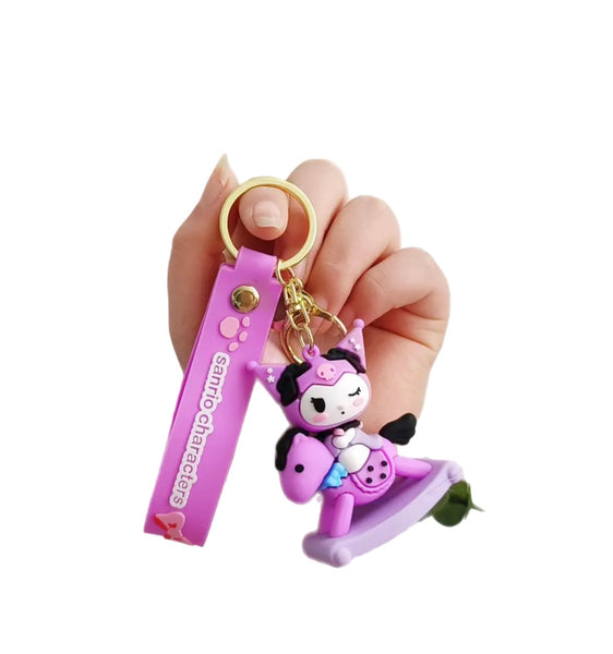 Pimp your Bag Keychain charms per borsa e portachiavi kuromi cavalluccio a dondolo