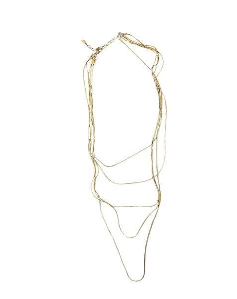 Collana Violante multifili Mini snake tubolare due varianti colore