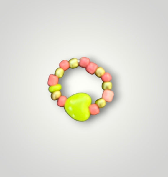 Anello colors con cuore vari colori