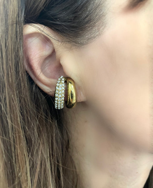 Luana earcuff doppio anello Luxury due varianti colore