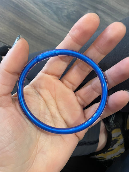 Jelly bangle blu  brillante