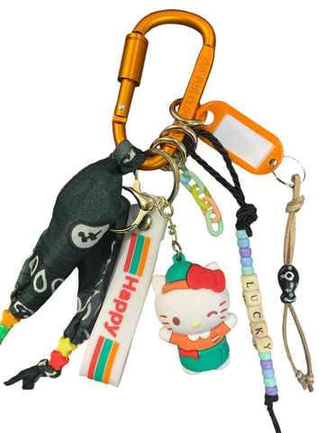 Pimp your Bag Keychain charms per borsa e portachiavi hallo kitty happy