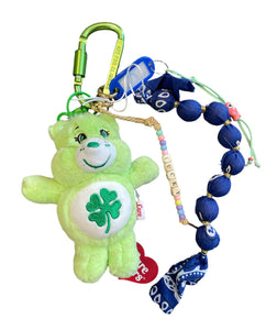 Pimp your Bag Keychain charms
per borsa e portachiavi angelorso
in peluche care bears orsetto del cuore verde con quadrifoglio