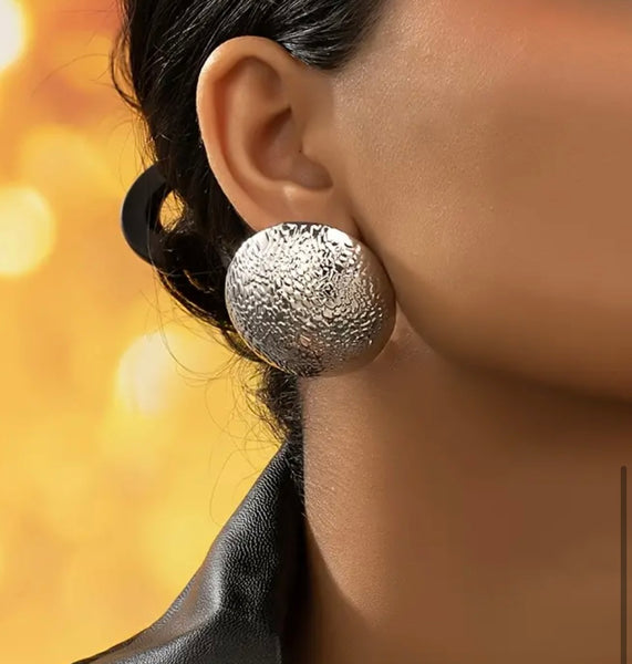 Coppia orecchini maxi sfera big  unica bubbles