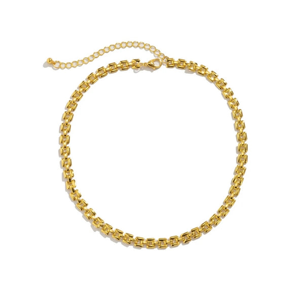 Collana girocollo catenina Chain quadrata