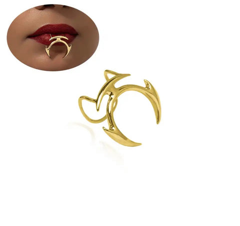 Face jewels Orecchino per labbro
Abstract anello Labret clip non serve
avere il buco due varianti colore