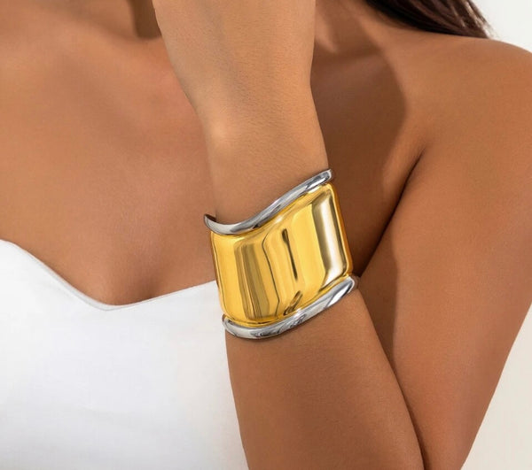Bracciale polsino manetta onda cinque  varianti colore modello alto