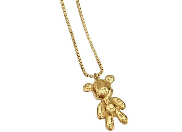 Collana orsacchiotto tatuato versione gold