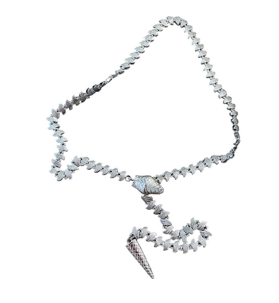 Collana serpente lavorato regolabile due varianti colore