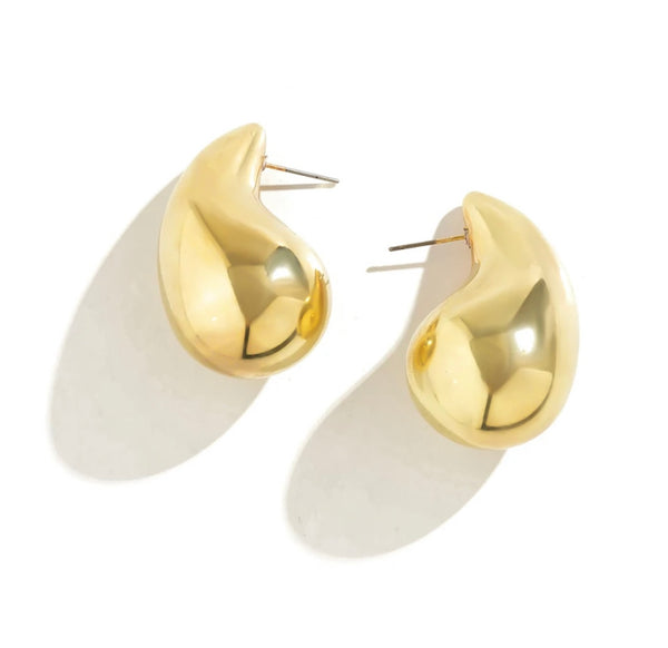 Coppia orecchini teardrop goccia 3d misura XL due varianti colore