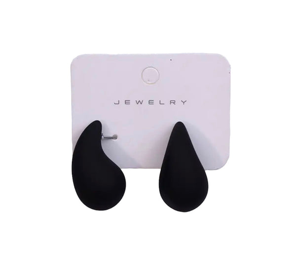 Coppia orecchini teardrop goccia 3d resina e argento 925 vari colori