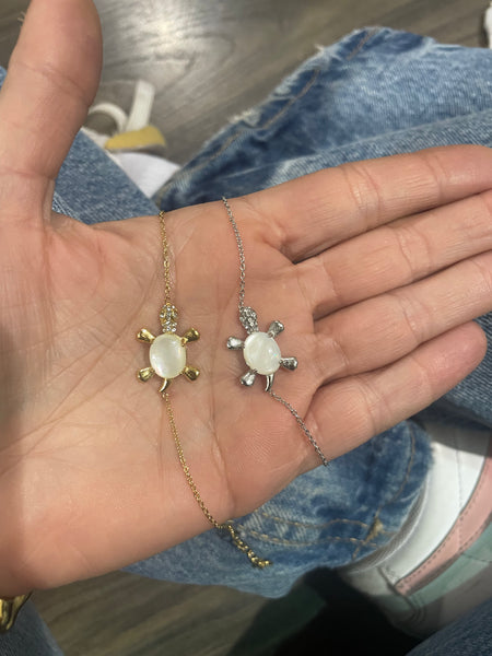 Bracciale regolabile tartaruga due varianti colore