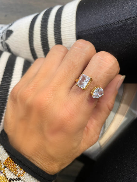 Anello regolabile due punti luce