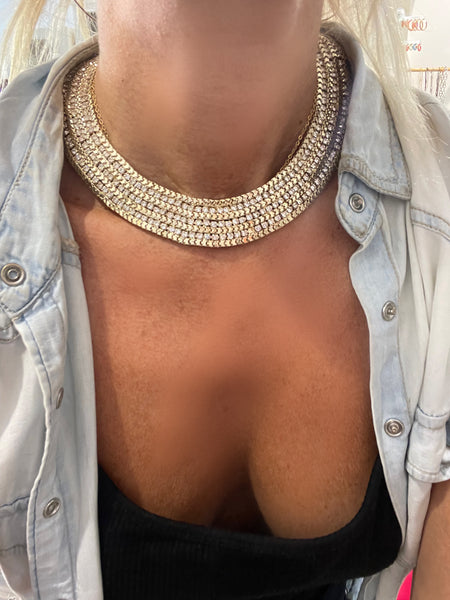 Collana lux crystal due varianti colore